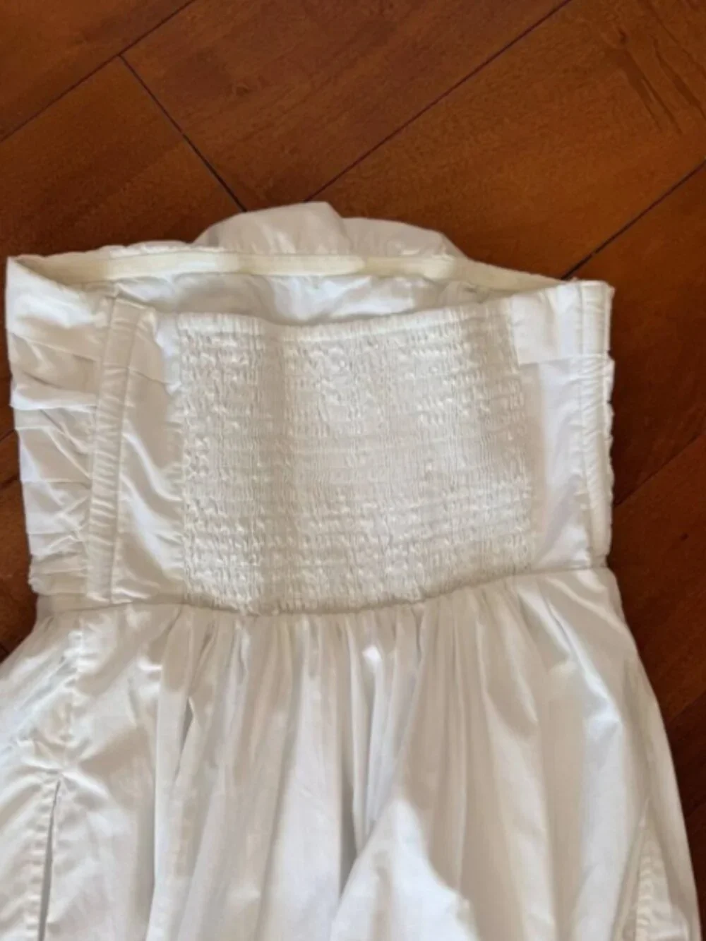 White Abercrombie Maxi Dress Poplin Sz Medium